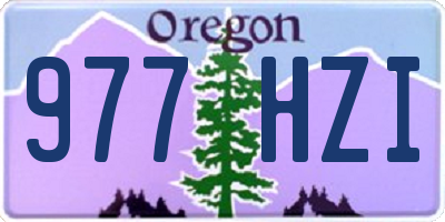 OR license plate 977HZI