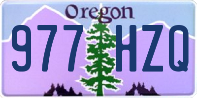 OR license plate 977HZQ