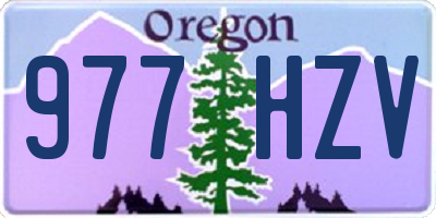 OR license plate 977HZV