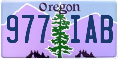 OR license plate 977IAB