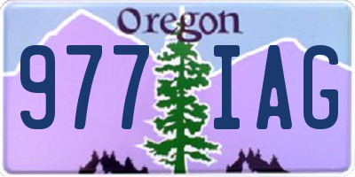 OR license plate 977IAG