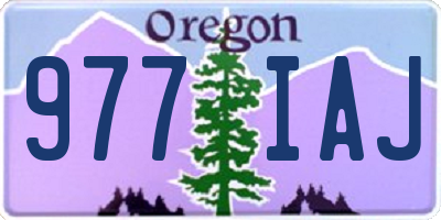 OR license plate 977IAJ