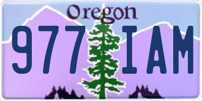 OR license plate 977IAM