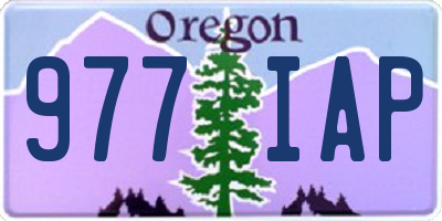 OR license plate 977IAP