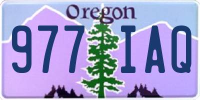 OR license plate 977IAQ