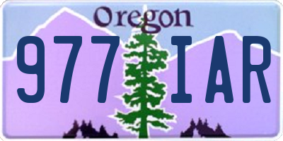 OR license plate 977IAR