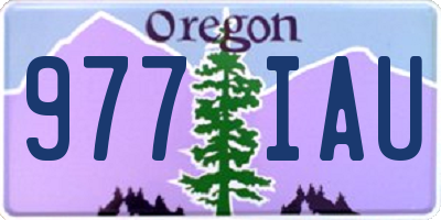 OR license plate 977IAU