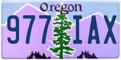 OR license plate 977IAX