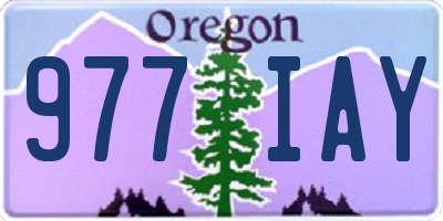 OR license plate 977IAY