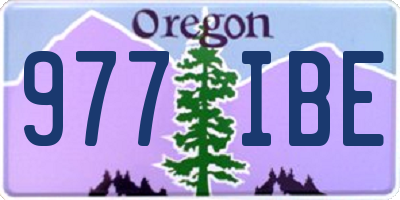 OR license plate 977IBE