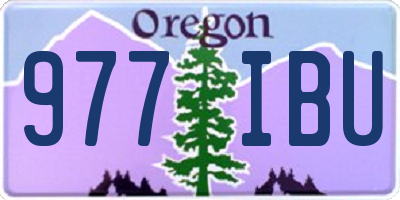 OR license plate 977IBU