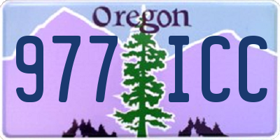 OR license plate 977ICC