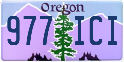 OR license plate 977ICI