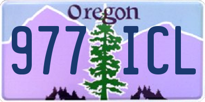 OR license plate 977ICL