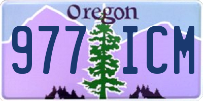 OR license plate 977ICM