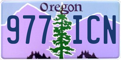 OR license plate 977ICN