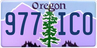 OR license plate 977ICO