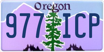 OR license plate 977ICP