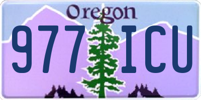 OR license plate 977ICU