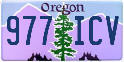 OR license plate 977ICV
