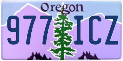 OR license plate 977ICZ