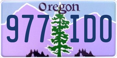 OR license plate 977IDO