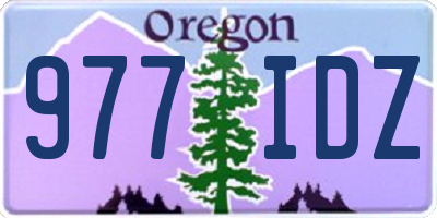 OR license plate 977IDZ