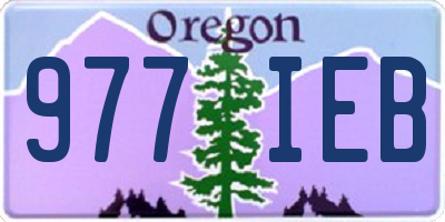 OR license plate 977IEB