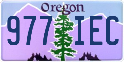 OR license plate 977IEC