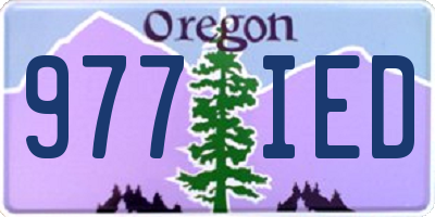 OR license plate 977IED