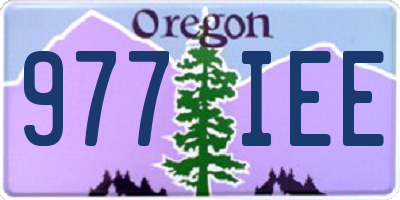 OR license plate 977IEE