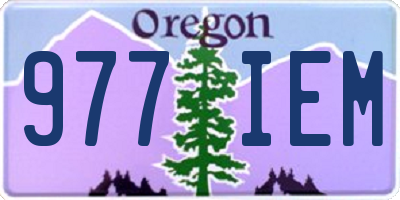 OR license plate 977IEM