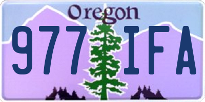 OR license plate 977IFA