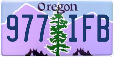 OR license plate 977IFB