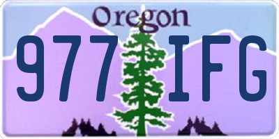 OR license plate 977IFG