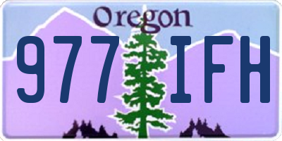OR license plate 977IFH