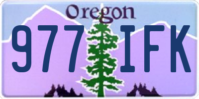 OR license plate 977IFK