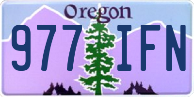 OR license plate 977IFN