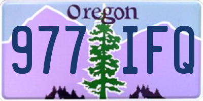 OR license plate 977IFQ