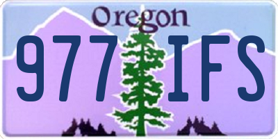 OR license plate 977IFS