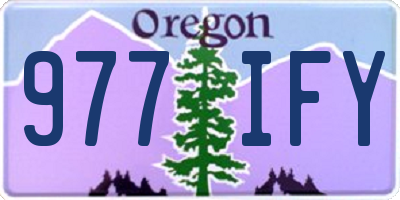 OR license plate 977IFY