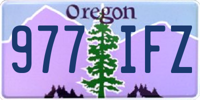 OR license plate 977IFZ