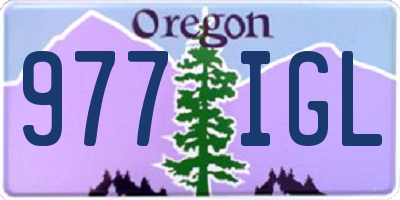 OR license plate 977IGL