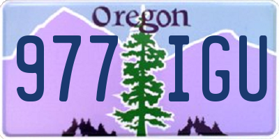 OR license plate 977IGU