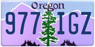 OR license plate 977IGZ