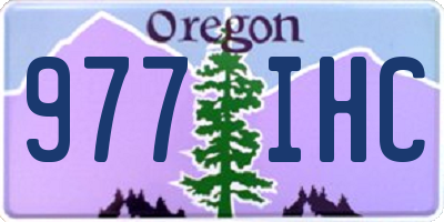 OR license plate 977IHC