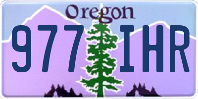 OR license plate 977IHR