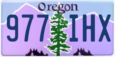 OR license plate 977IHX