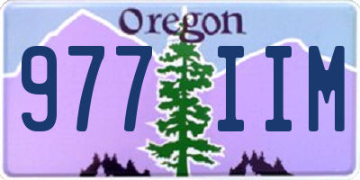 OR license plate 977IIM