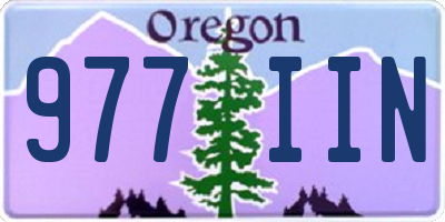 OR license plate 977IIN